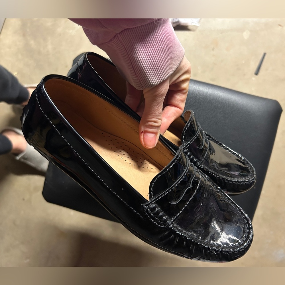 Sebago Sz 7.5 Harper Penny Black Patent Loafers Women’s - Picture 2 of 7